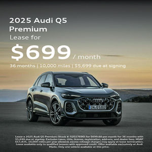 Front facing 2025 Audi S e-tron GT parked